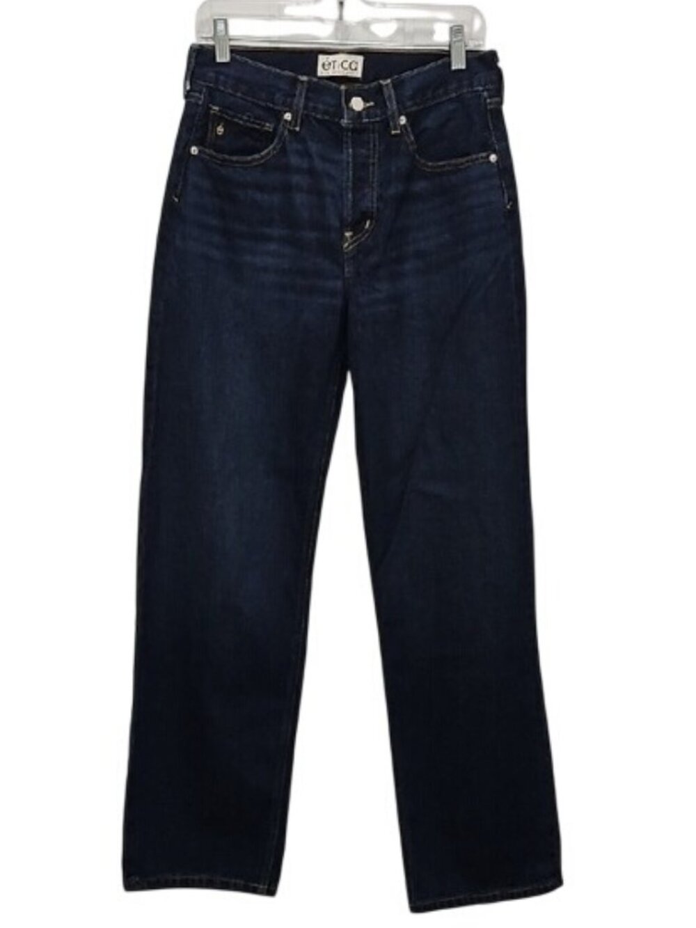 Etica Dark Wash Stanton Relaxed Wide Leg Denim Jean Size 26 New Women's